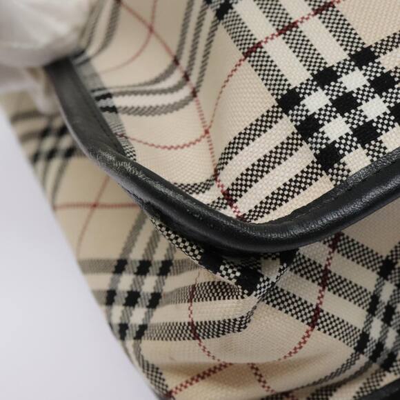Burberry Nova Check Shoulder Bag Canvas Leather Beige Black - Picture 14 of 16